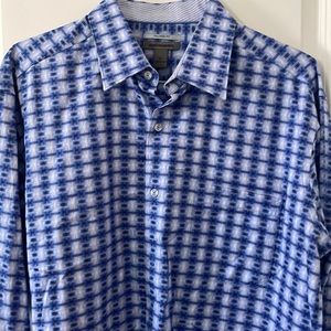 Johnston & Murphy Mens Tailored Fit  XL dress shirt